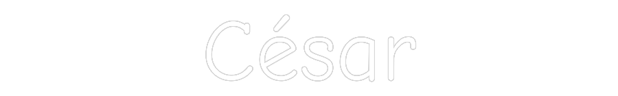 Neon op maat: César