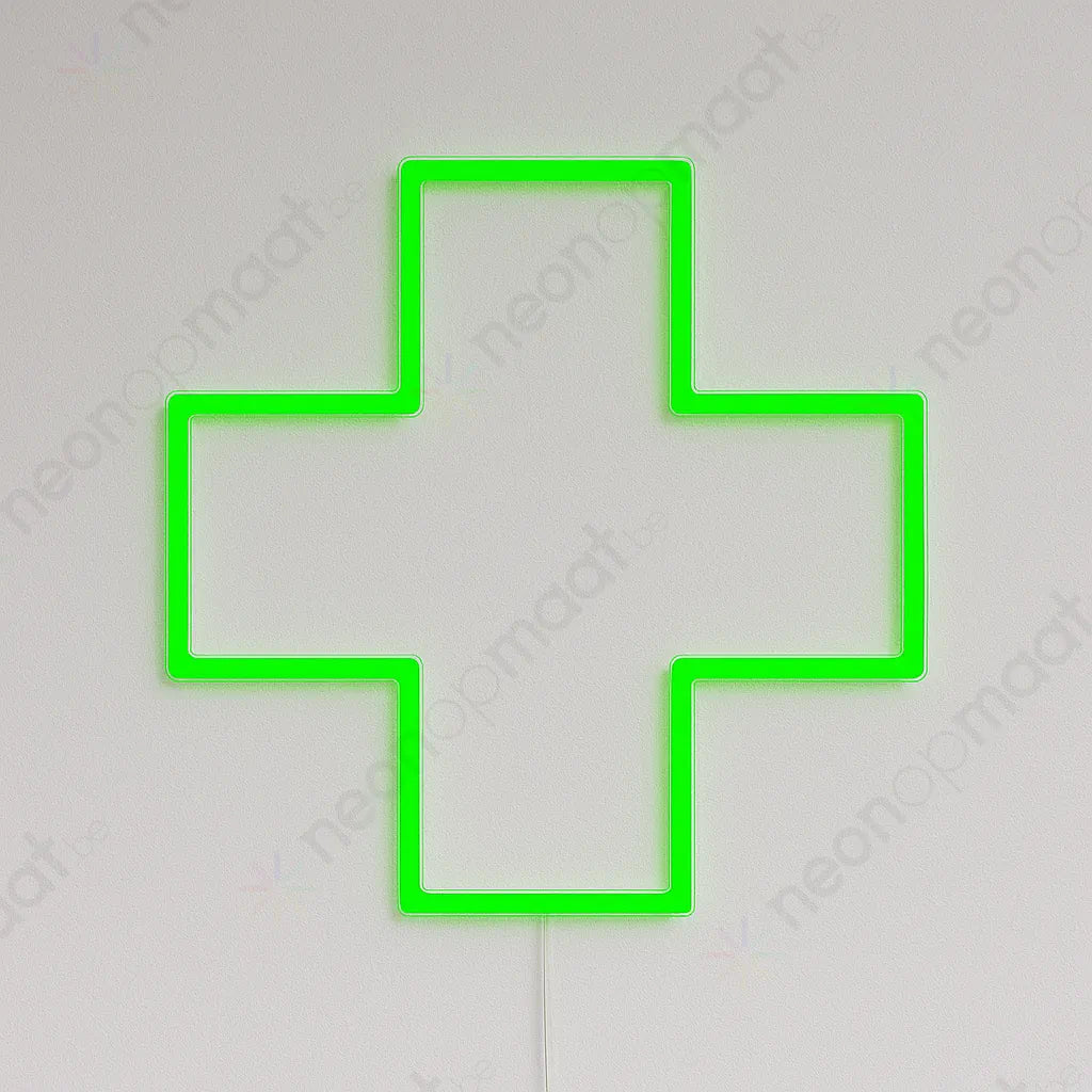 Apothekerskruis Klassiek Neon Licht