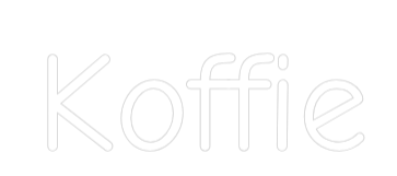 Neon op maat: Koffie