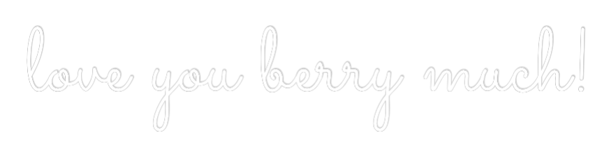 Neon op maat: love you berr...