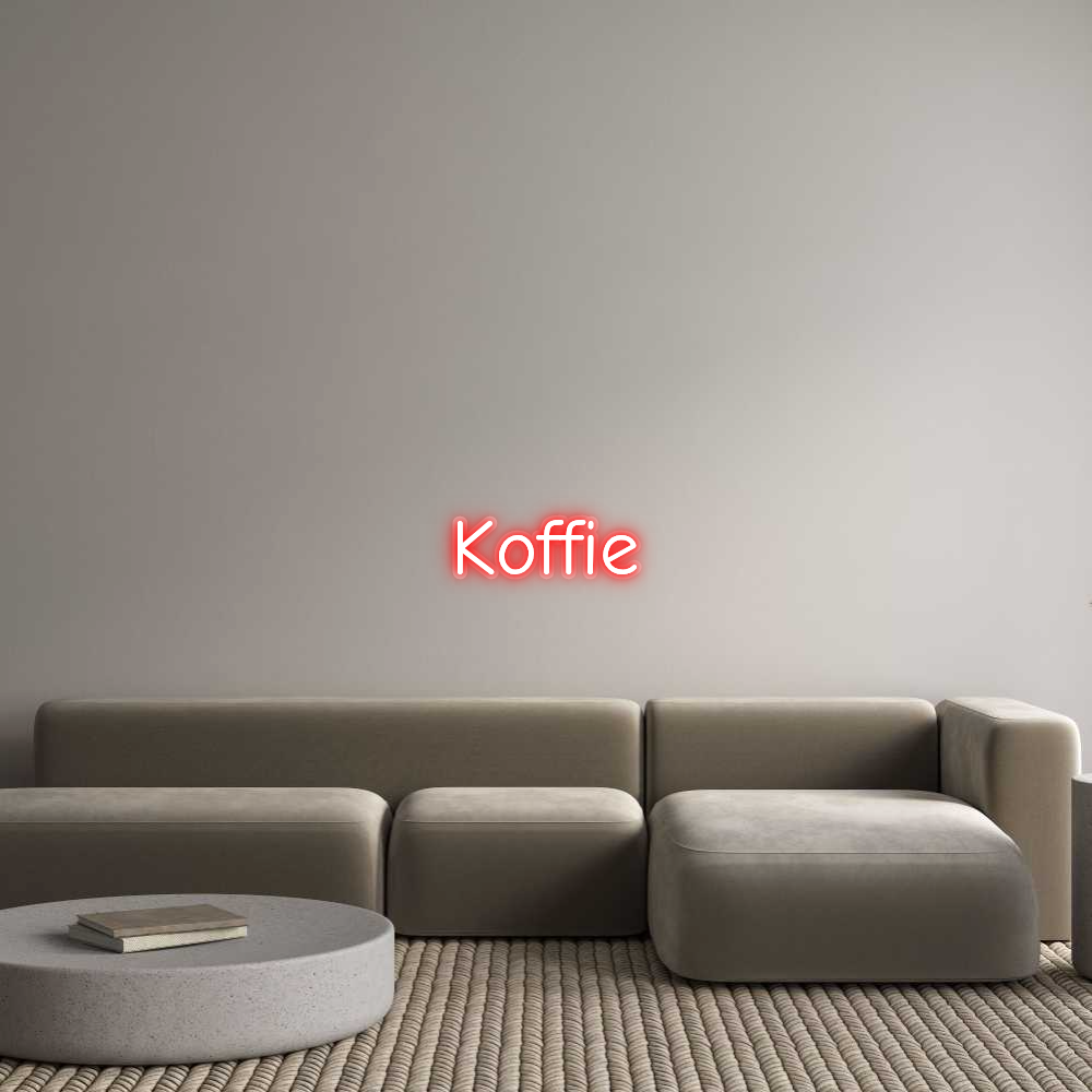 Neon op maat: Koffie