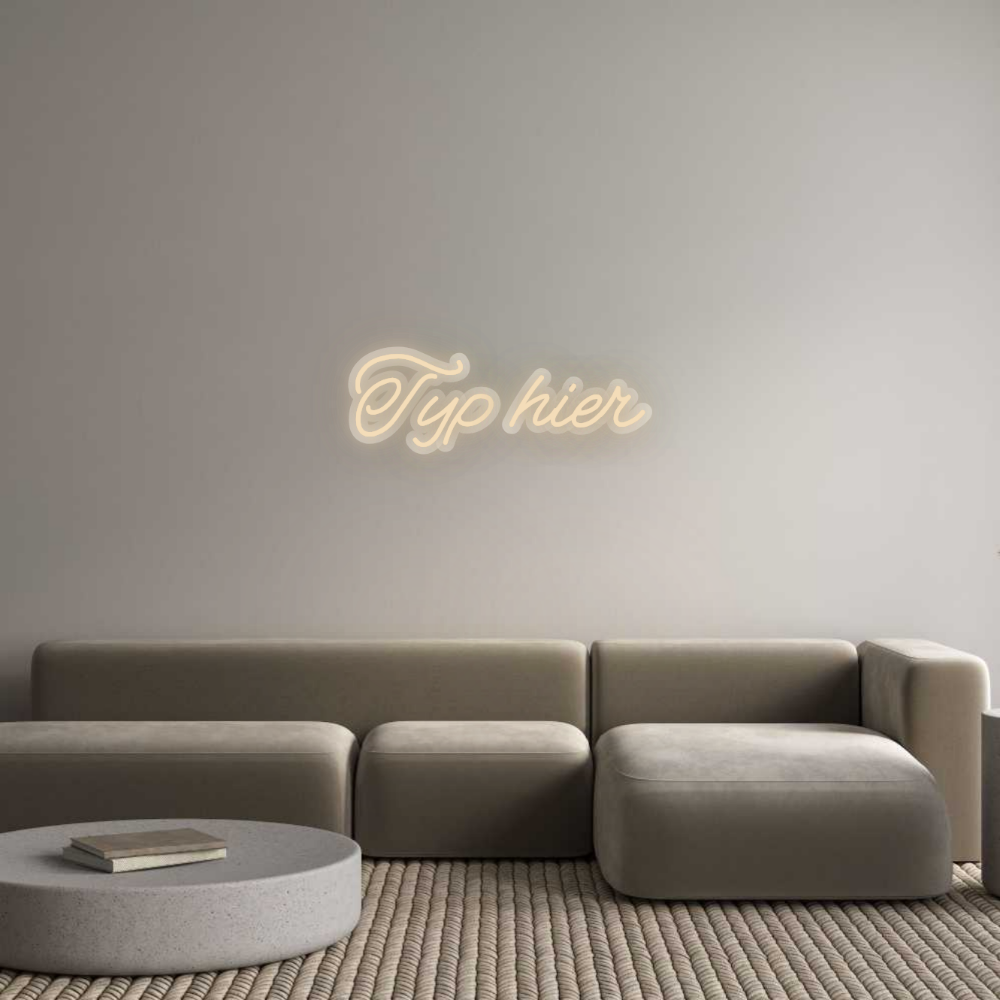 Neon op maat: Typ hier