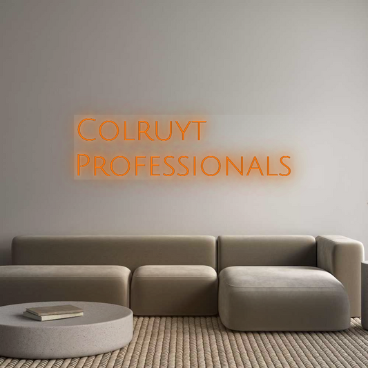 Neon op maat: Colruyt
Prof...
