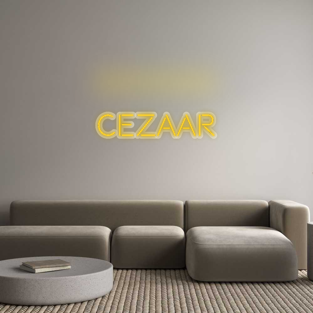 Neon op maat: Cezaar