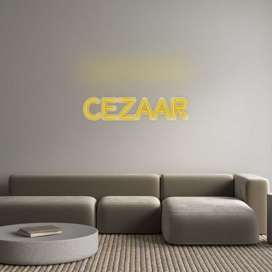 Neon op maat: Cezaar