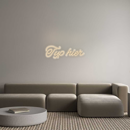 Neon op maat: Typ hier