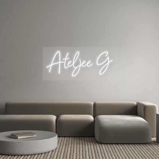 Neon op maat: Ateljee G