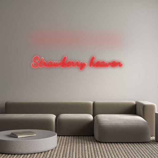 Neon op maat: Strawberry he...