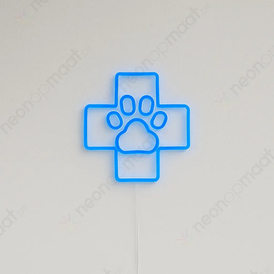Dierenarts Kruis Neon Licht