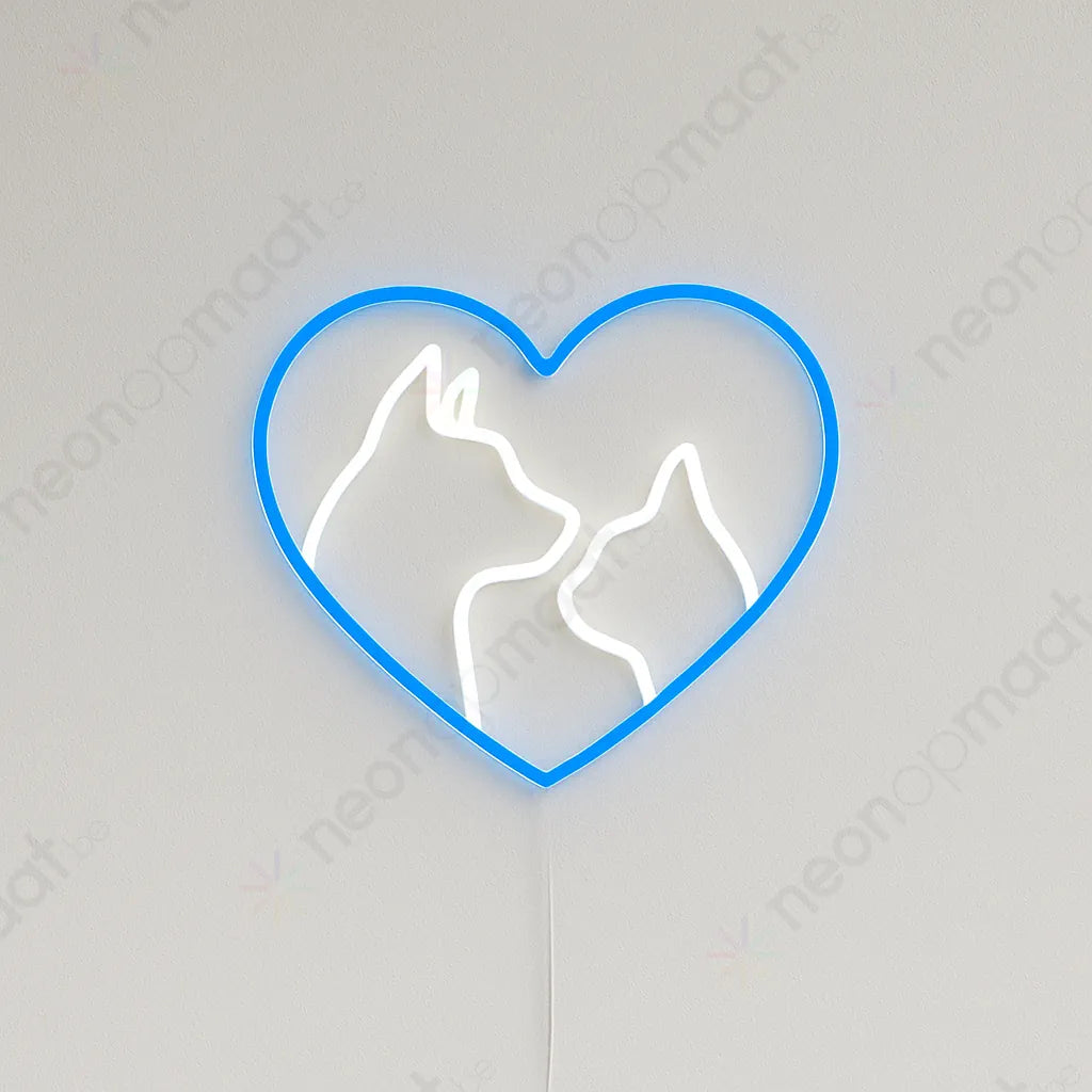 Dierenarts Hart Neon Licht