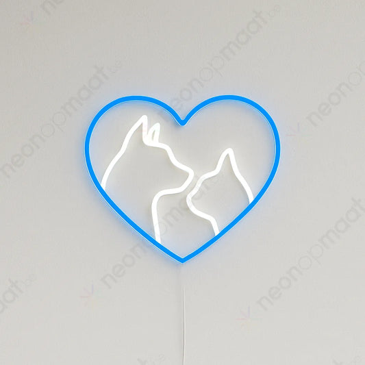 Dierenarts Hart Neon Licht