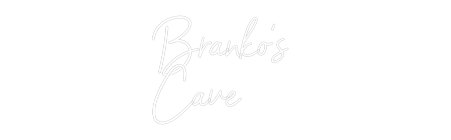 Neon op maat: Branko's 
Cave