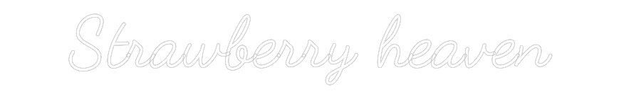 Neon op maat: Strawberry he...