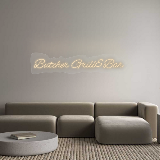 Neon op maat: Butcher Grill...