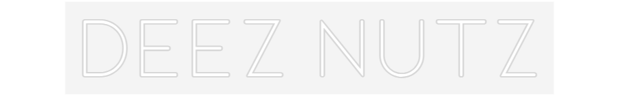 Neon op maat: deez nutz