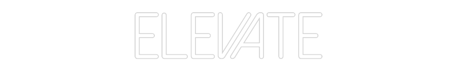 Neon op maat: Elevate
