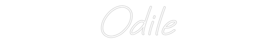 Neon op maat: Odile