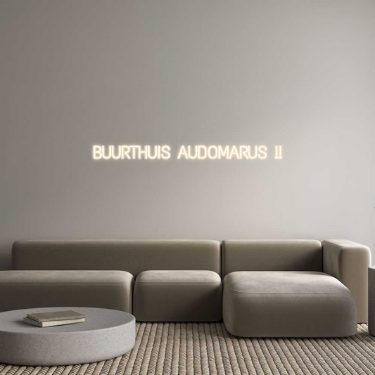 Neon op maat: BUURTHUIS AUD...