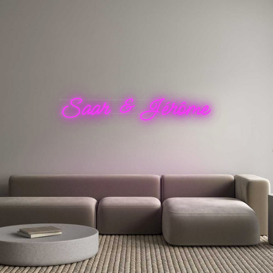 Neon op maat: Saar & Jérôme