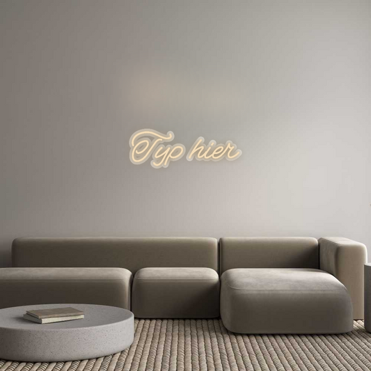 Neon op maat: Typ hier