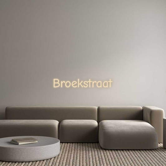 Neon op maat: Broekstraat