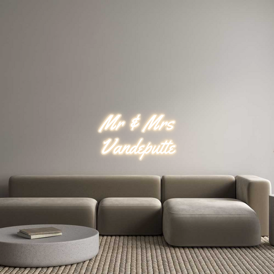 Neon op maat: Mr & Mrs
Van...