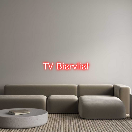 Neon op maat: TV Biervliet