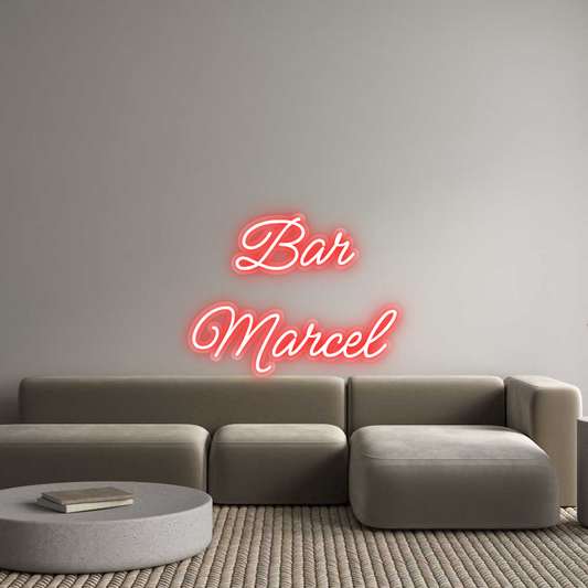 Neon op maat: Bar
Marcel