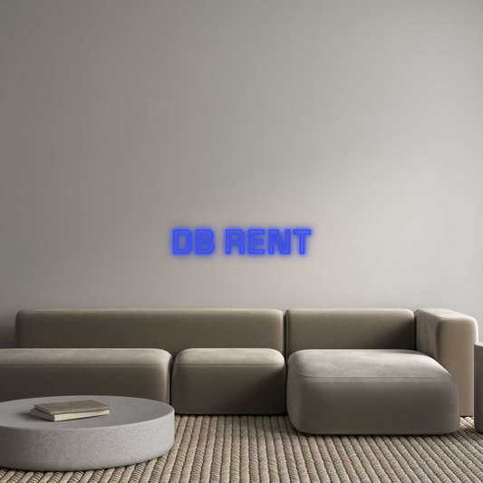 Neon op maat: DB RENT