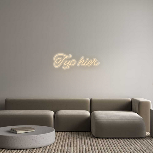 Neon op maat: Typ hier