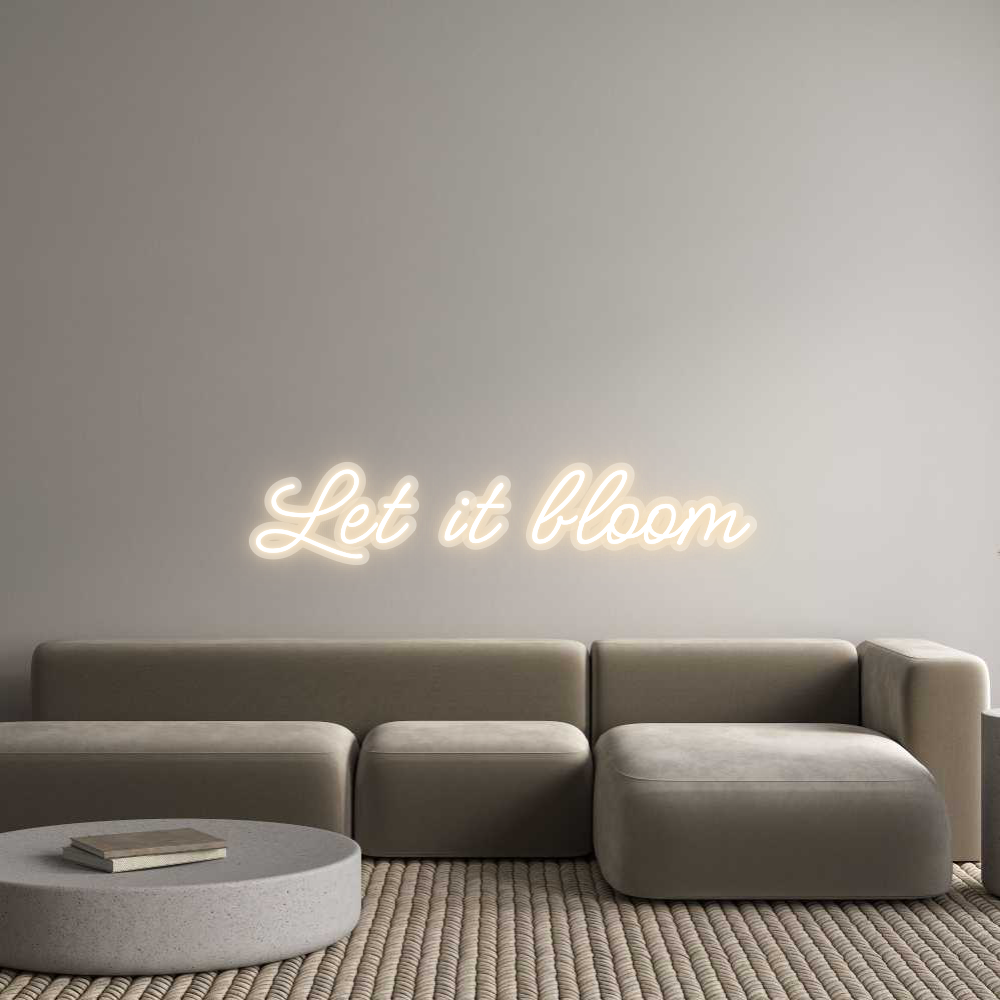 Neon op maat: Let it bloom