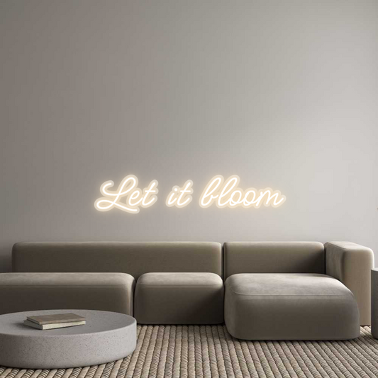 Neon op maat: Let it bloom