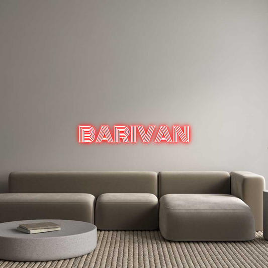 Neon op maat: BARIVAN