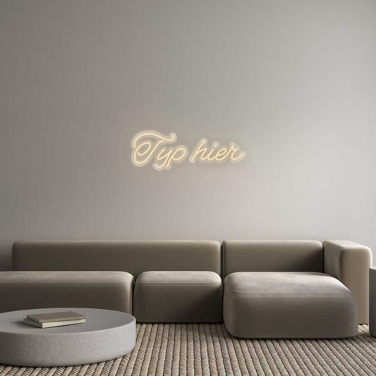 Neon op maat: Typ hier