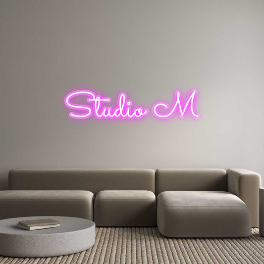 Neon op maat: Studio M