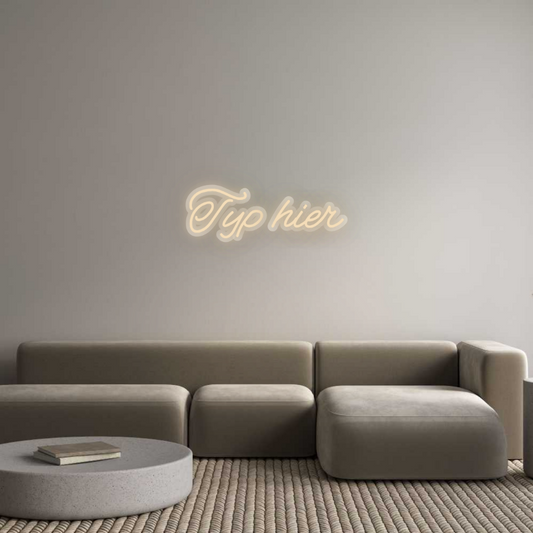 Neon op maat: Typ hier