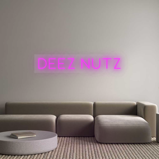 Neon op maat: deez nutz