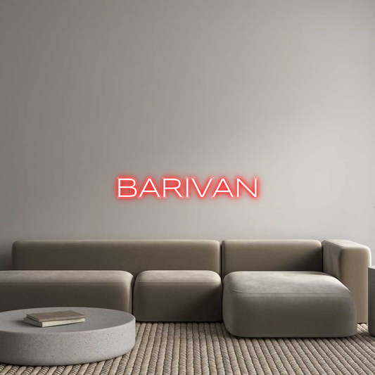 Neon op maat: BARIVAN