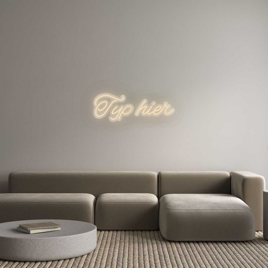 Neon op maat: Typ hier