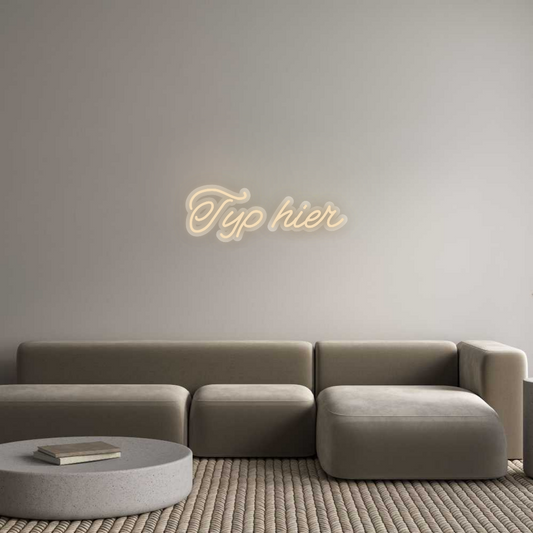 Neon op maat: Typ hier