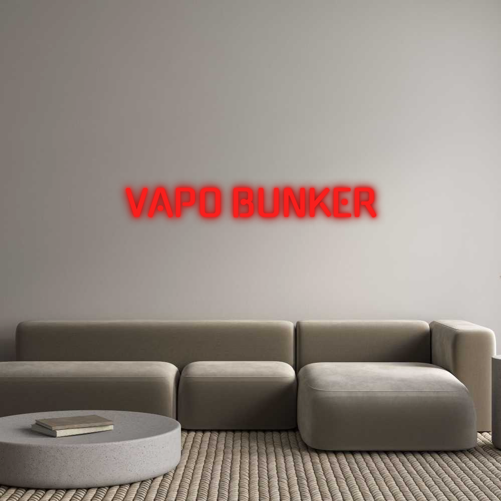 Neon op maat: VAPO BUNKER