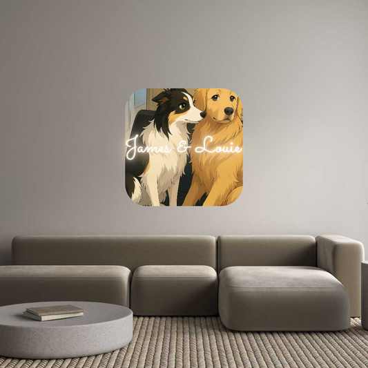 Neon op maat: James & Louie