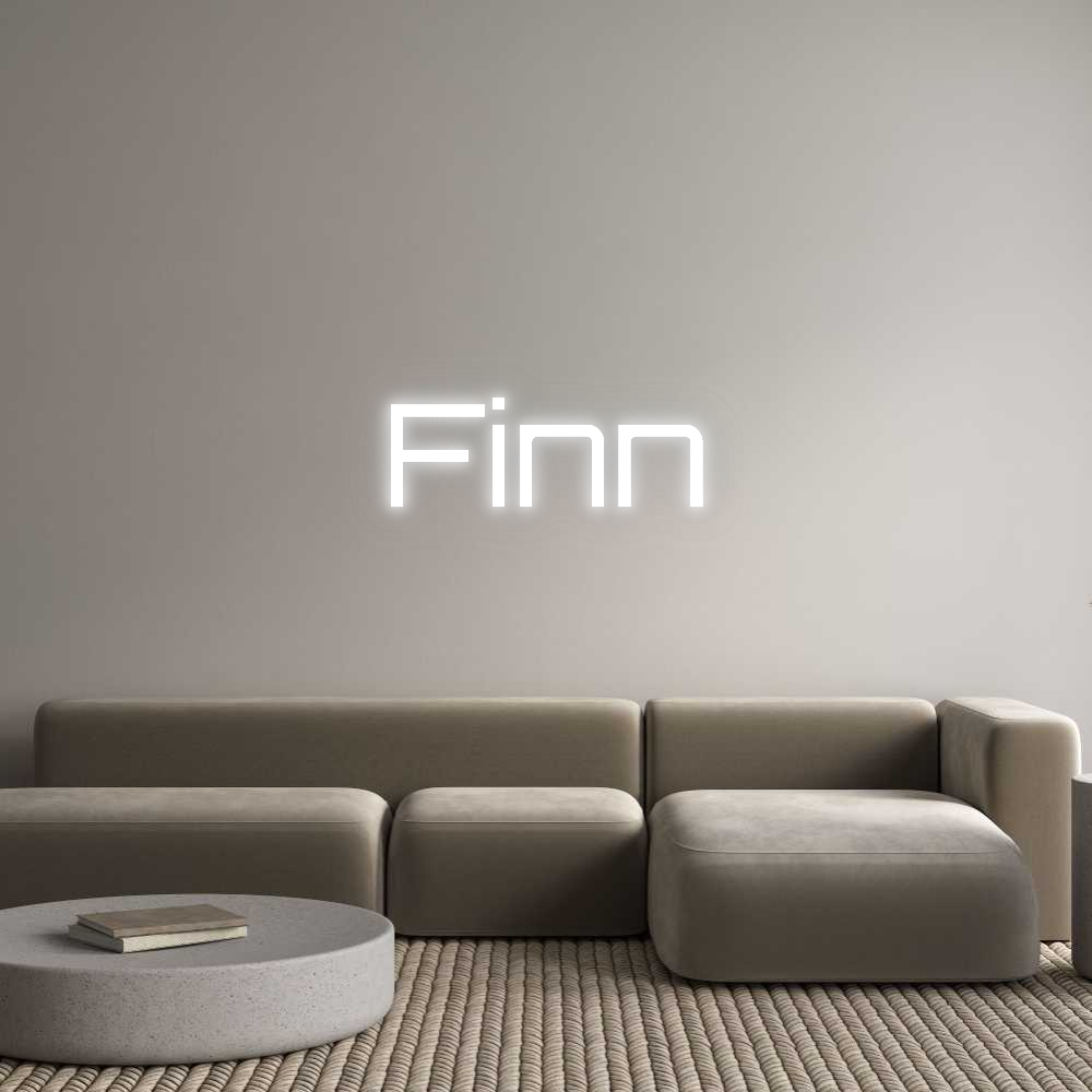 Neon op maat: Finn