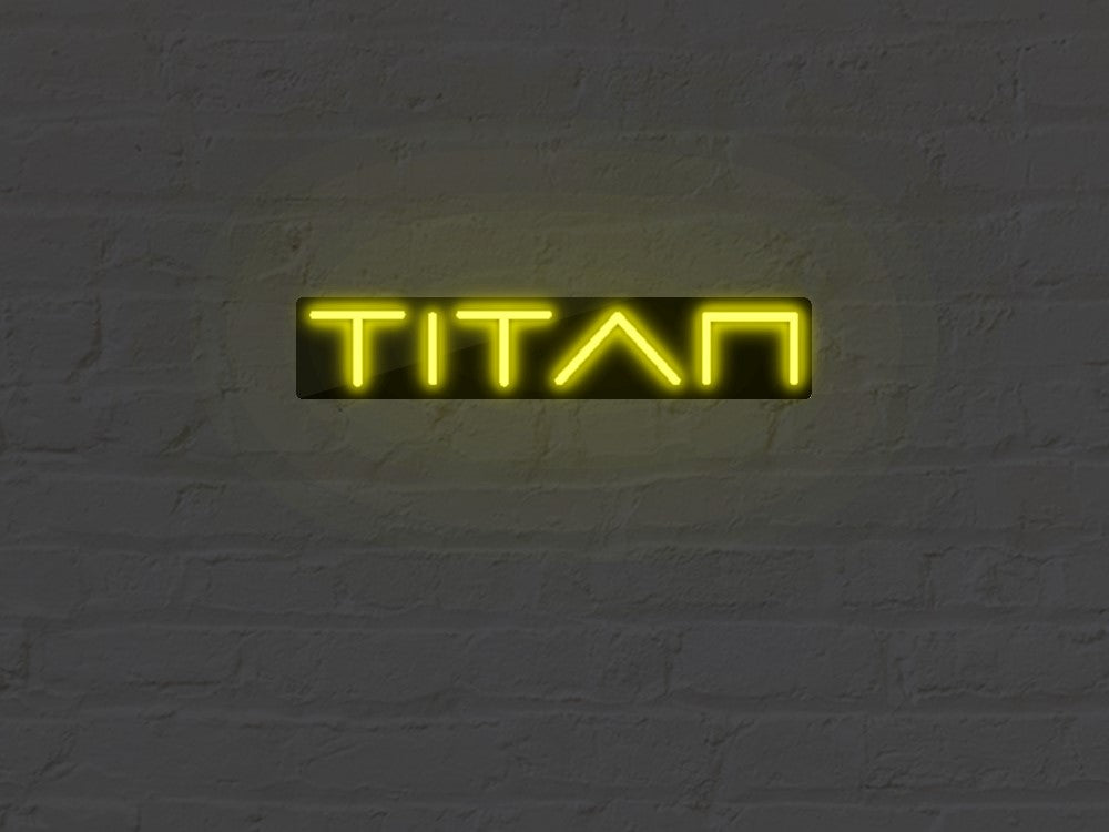 Neon Op Maat – TITAN Ontwerp#3 (FlexNeon/BK/60x12/indoor)